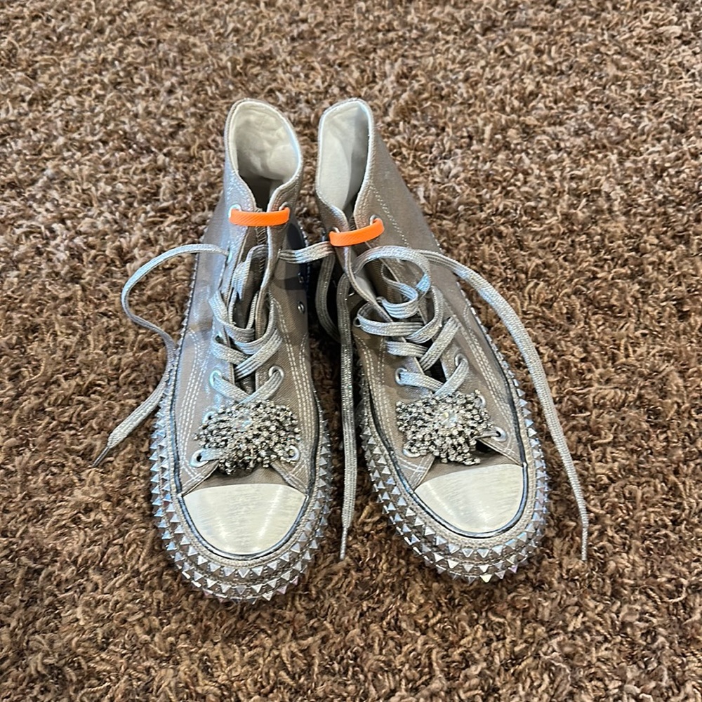Free people Nan-Ku studded sneakers in Grey never been worn